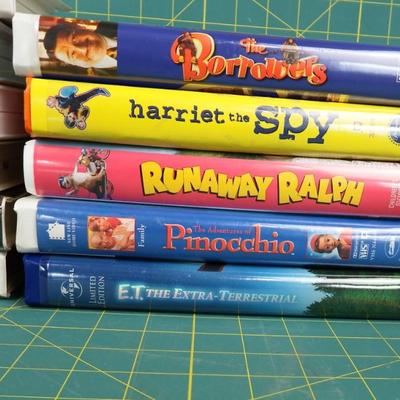 Family VHS Movies in cases Set 2