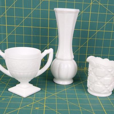 Milk Glass Set