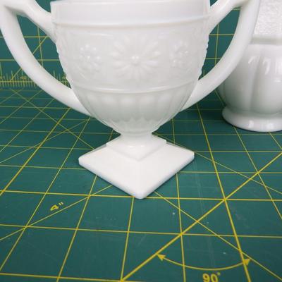 Milk Glass Set