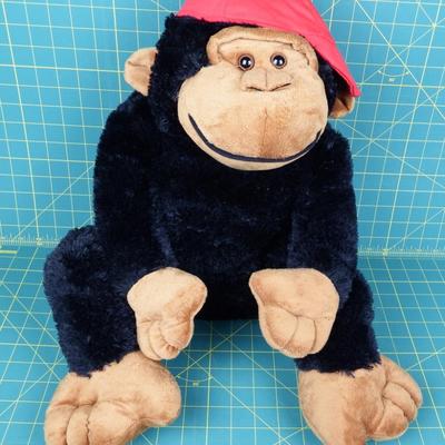 Large stuffed Gorilla in hat