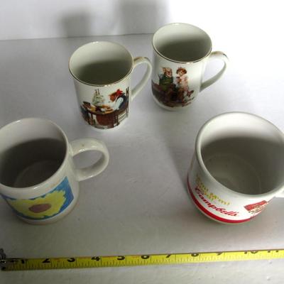 Misc Ceramic Mugs, Rockwell, Campbells