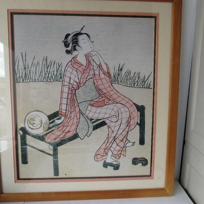 Large Japanese Theme Framed Print