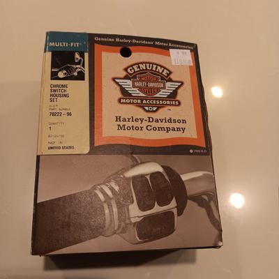HARLEY DAVIDSON CHROME SWITCH HOUSING SET