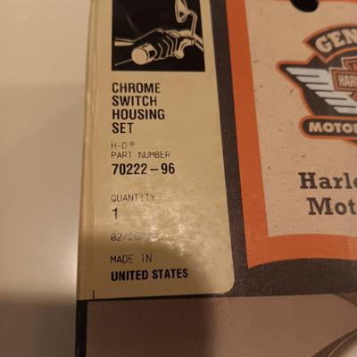 HARLEY DAVIDSON CHROME SWITCH HOUSING SET