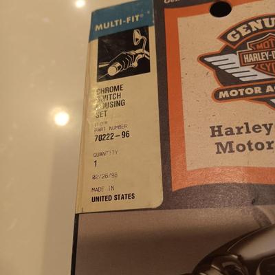 HARLEY DAVIDSON CHROME SWITCH HOUSING SET