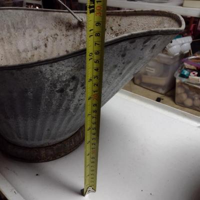 Pair of Galvanized Metal Ash Buckets