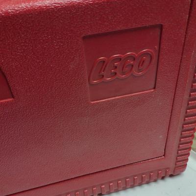 Vintage Pair of LEGO Suitcase Style Storage Boxes with Contents