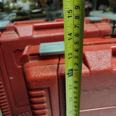 Vintage Pair of LEGO Suitcase Style Storage Boxes with Contents