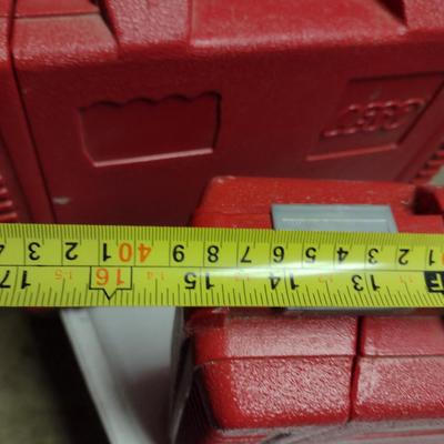 Vintage Pair of LEGO Suitcase Style Storage Boxes with Contents