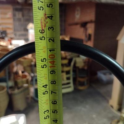 Metal Floor Lamp with Glass Shade- Approx 56" Tall