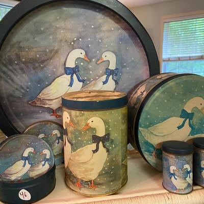 Vintage Country Geese Tins and Displays