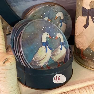 Vintage Country Geese Tins and Displays