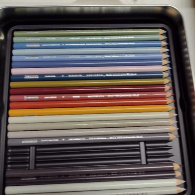 Collection of Artist's Supplies- Instructional Books, Sketch Pads, Pencils