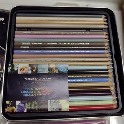 Collection of Artist's Supplies- Instructional Books, Sketch Pads, Pencils