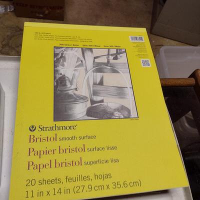 Collection of Artist's Supplies- Instructional Books, Sketch Pads, Pencils