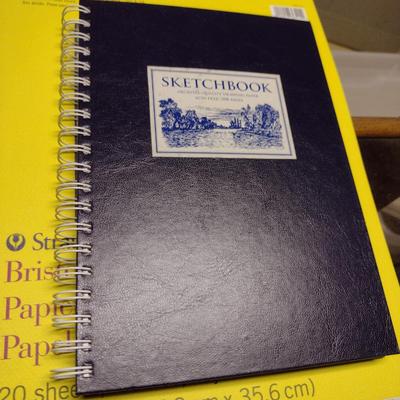 Collection of Artist's Supplies- Instructional Books, Sketch Pads, Pencils