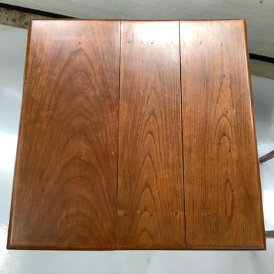 1003 Pair of Custom Made Oak and Cherry Tables from 1920's Easton High School Wood