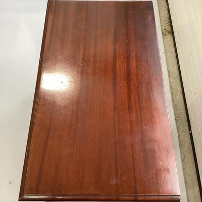 1004 Antique Boston's Charak Furniture Co Chippendale Ladies Writing Desk with Mahogany Wall Mirror