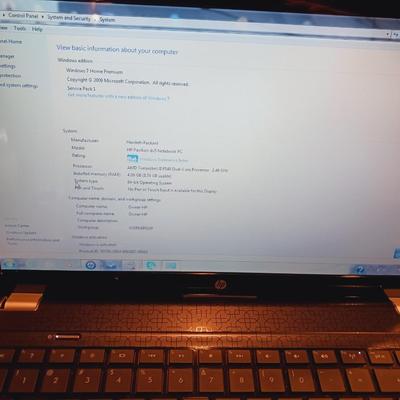 HP PAVILION dv5 NOTEBOOK PC WITH WIN 7