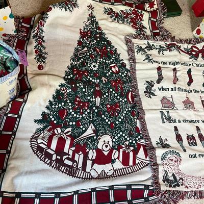 Christmas Tapestry throws