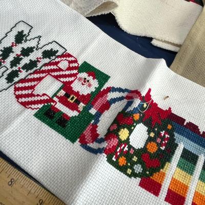 Holiday cross stitch items