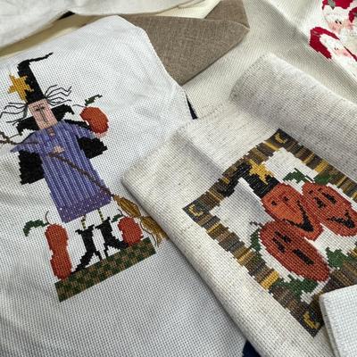 Holiday cross stitch items
