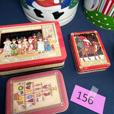 Lot of Christmas tins