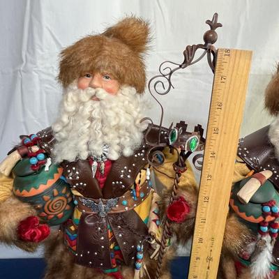 Pair of Russian Santas