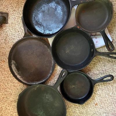 Cast Iron Pans Lot of 6