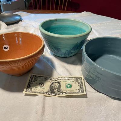 Vintage Pottery Bowls