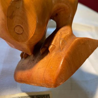 Native Cherokee Carved Screech Owl