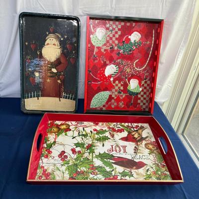 Christmas serving trays