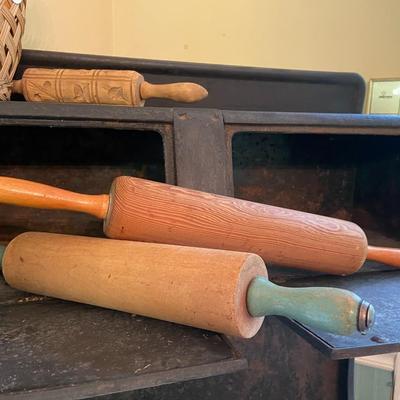 Vintage Rolling Pins and Wooden Kitchen Utensils