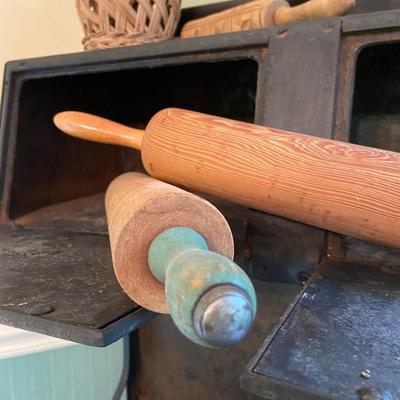 Vintage Rolling Pins and Wooden Kitchen Utensils