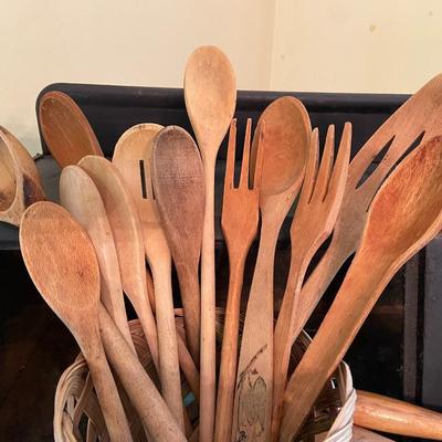 Vintage Rolling Pins and Wooden Kitchen Utensils