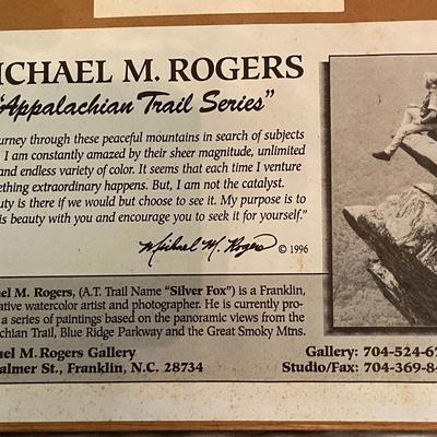 Print of "Better Days" Pen and Ink Illustration from the Appalachian Trail Series, Signed Michael M. Rogers