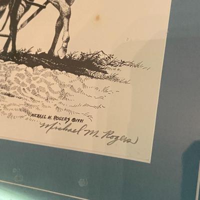 Print of "Better Days" Pen and Ink Illustration from the Appalachian Trail Series, Signed Michael M. Rogers