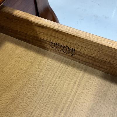 1015 Vintage National Mt. Airy Three Drawer Table