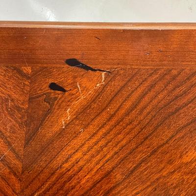 1015 Vintage National Mt. Airy Three Drawer Table