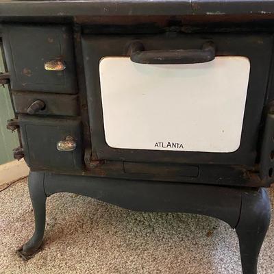 Vintage Atlanta Stove Works Cast Iron Stove