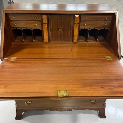 1016 Antique Chippendale Slant Front Desk