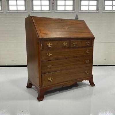 1016 Antique Chippendale Slant Front Desk