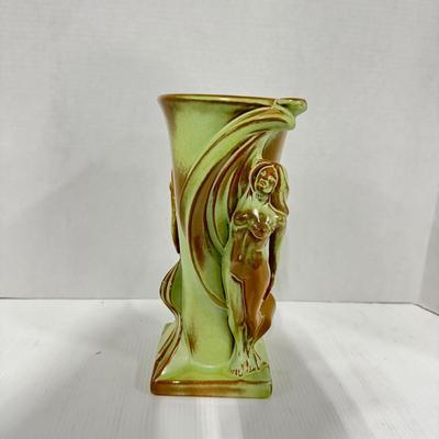 1020 Frankoma Green Art Pottery Designed by Gerald Smith