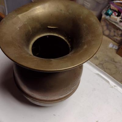 Brass Union Pacific RR Spittoon