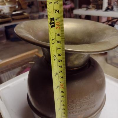 Brass Union Pacific RR Spittoon