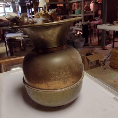 Brass Union Pacific RR Spittoon