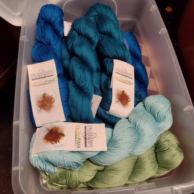 Large Collection of Yarn and Knitting Supplies