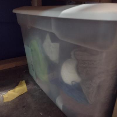 Large Collection of Yarn and Knitting Supplies