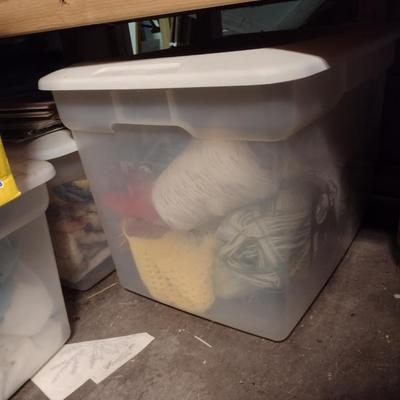 Large Collection of Yarn and Knitting Supplies