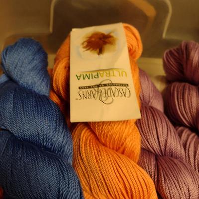 Large Collection of Yarn and Knitting Supplies